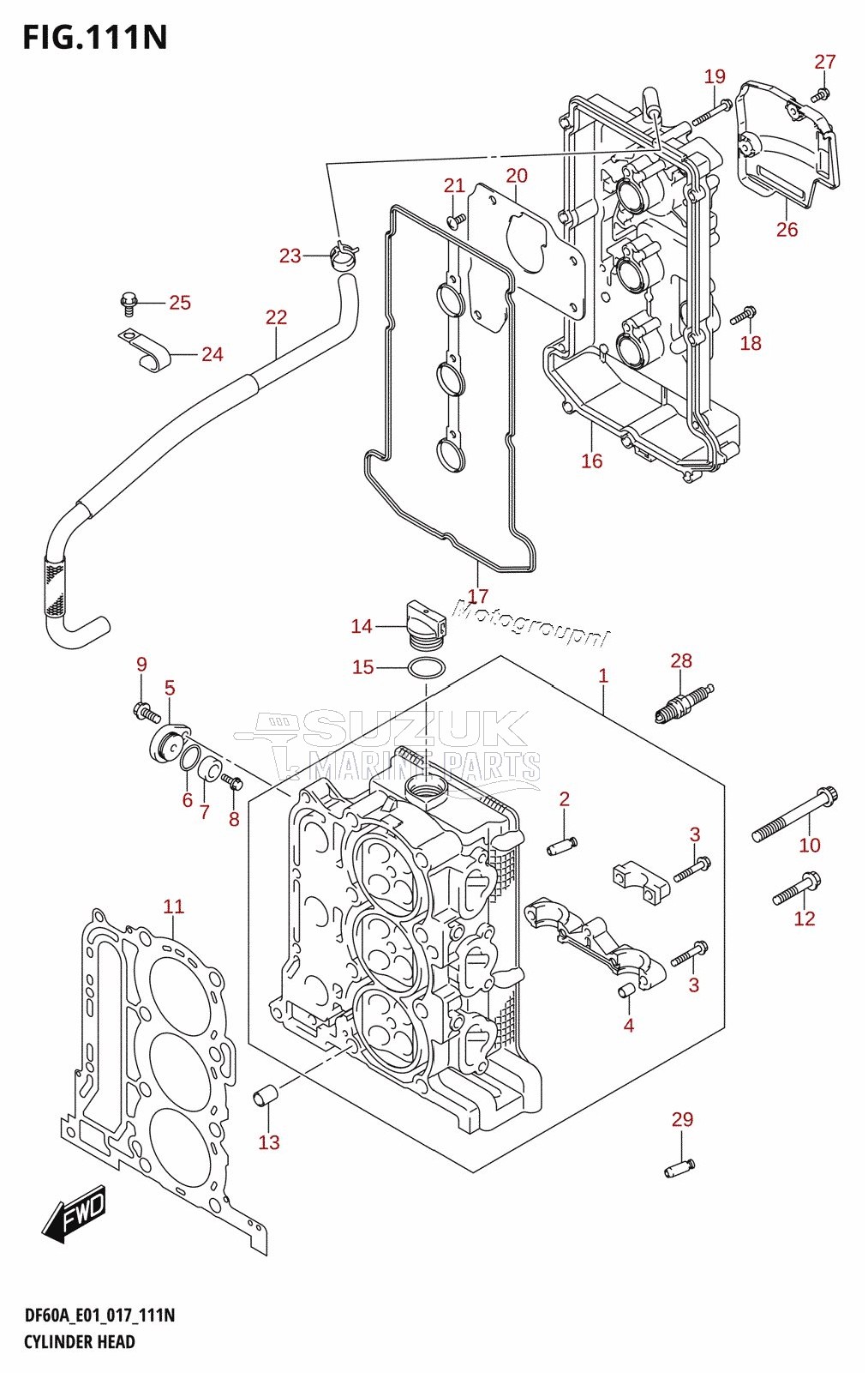 CYLINDER HEAD (DF50AVT:E01)