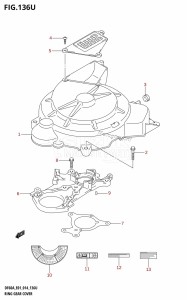 DF50A From 05003F-410001 (E01)  2014 drawing RING GEAR COVER (DF60AVTH:E40)