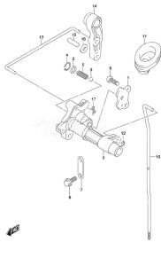 DF 9.9A drawing Clutch Rod w/Remote Control