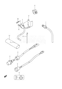 Outboard DF 9.9A drawing Sensor/Switch Non-Remote Control