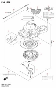 DF15A From 01504F-510001 (P01)  2015 drawing RECOIL STARTER (DF15ATH:P01)