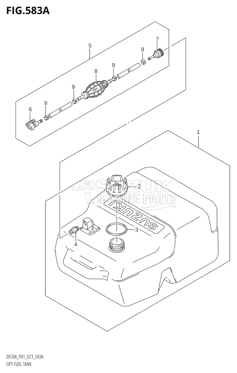 OPT:FUEL TANK (SEE NOTE)