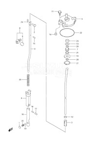 Outboard DF 60 drawing Shift Rod