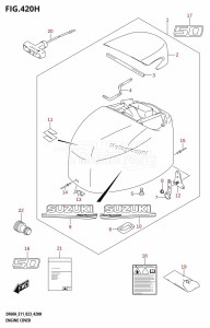 DF60A From 06002F-340001 (E01 E11 E40)  2023 drawing ENGINE COVER ((DF50A,DF50ATH,DF50AVTH):E01:020)