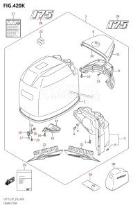 DF175T From 17502F-610001 (E01 E40)  2016 drawing ENGINE COVER (DF175T:E01,DF175Z:E01)