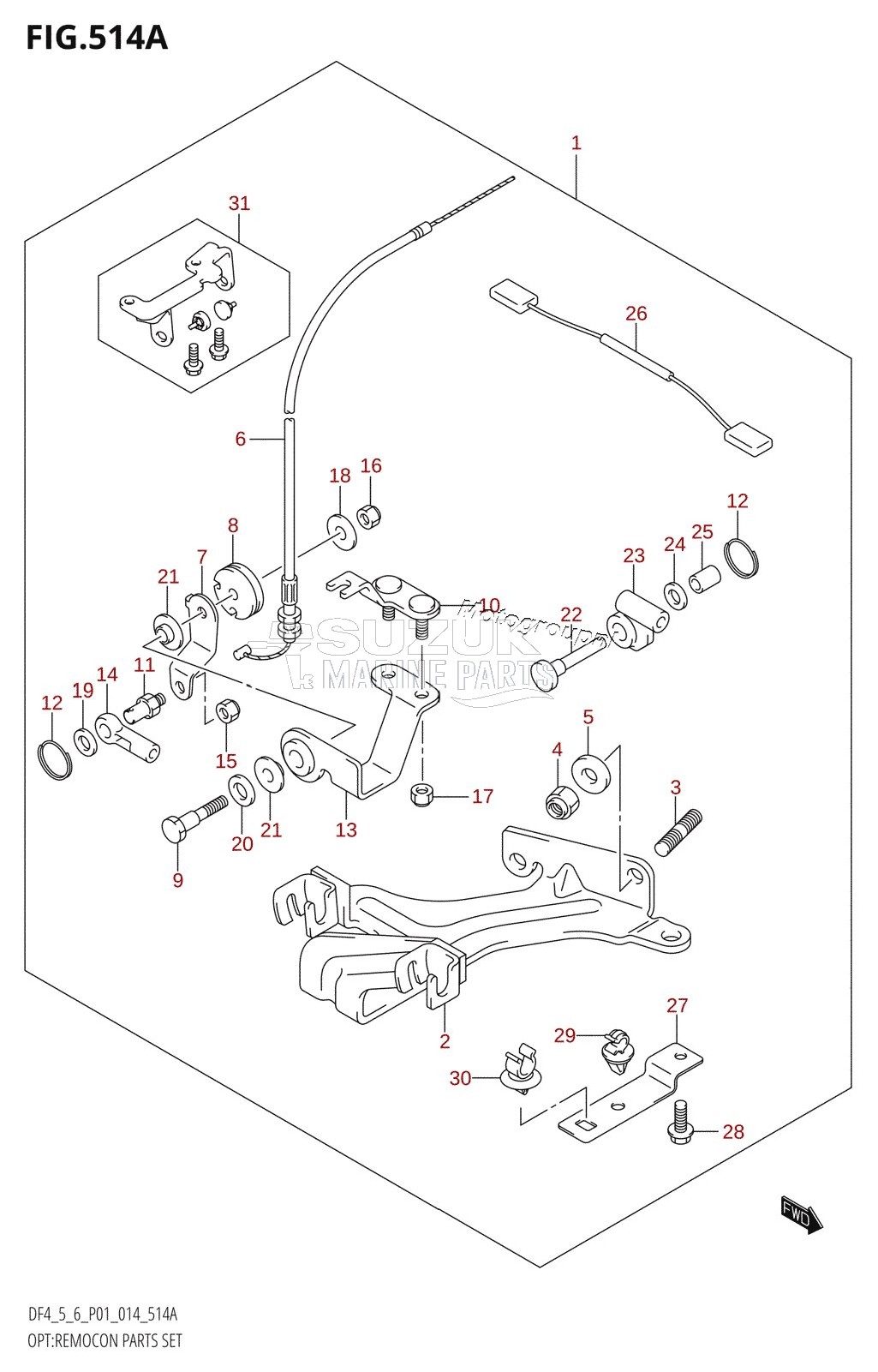 OPT:REMOCON PARTS SET