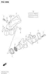 00995F-610001 (2016) 9.9hp P03-U.S.A (DF9.9B  DF9.9BR  DF9.9BT  DF9.9BTH) DF9.9B drawing INLET MANIFOLD (DF20A:P03)