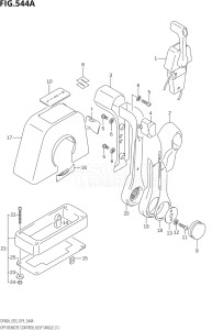 05004F-910001 (2019) 50hp E03-USA (DF50AVT) DF50A drawing OPT:REMOTE CONTROL ASSY SINGLE (1)