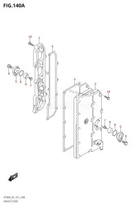 DF300A From 30002P-510001 (E01 E40)  2015 drawing EXHAUST COVER