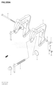 00251F-880001 (2008) 2.5hp P01-Gen. Export 1 (DF2.5K8) DF2.5 drawing CLAMP BRACKET