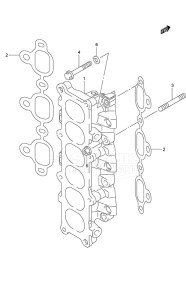 DF 300AP drawing Intake Manifold