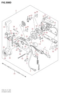 04003F-710001 (2017) 40hp E01-Gen. Export 1 (DF40A  DF40AQH  DF40ATH) DF40A drawing OPT:REMOTE CONTROL (DF60A:E01)