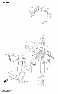 DF20A From 02002F-140001 (E01 P01 P40)  2021 drawing SWIVEL BRACKET (DF9.9BR,DF15AR,DF20AR)