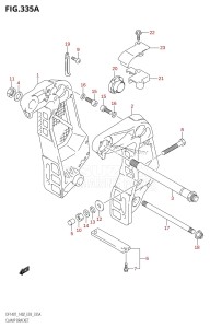 DF140Z From 14001Z-780001 (E03)  2007 drawing CLAMP BRACKET