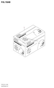 DF200Z From 20002Z-010001 (E01 E40)  2010 drawing MAINTENANCE KIT (DF225T:E01:K10)