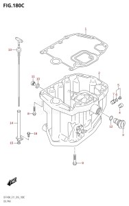 DF115A From 11503F-610001 (E01 E03 E11 E40)  2016 drawing OIL PAN (DF115AT:E40)