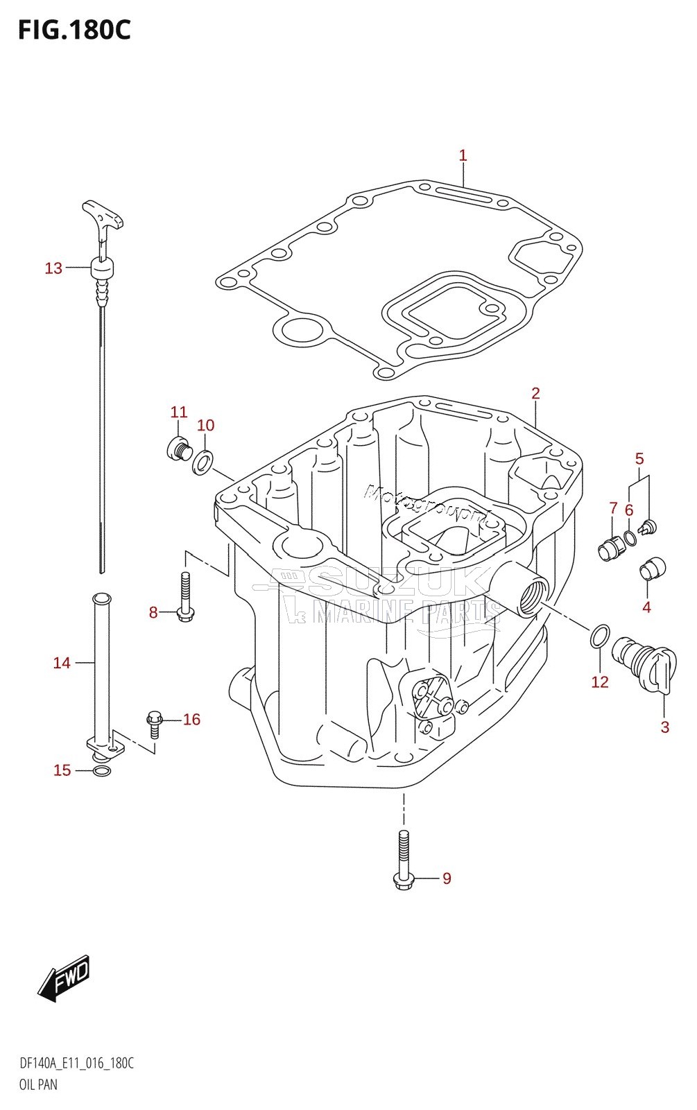 OIL PAN (DF115AT:E40)