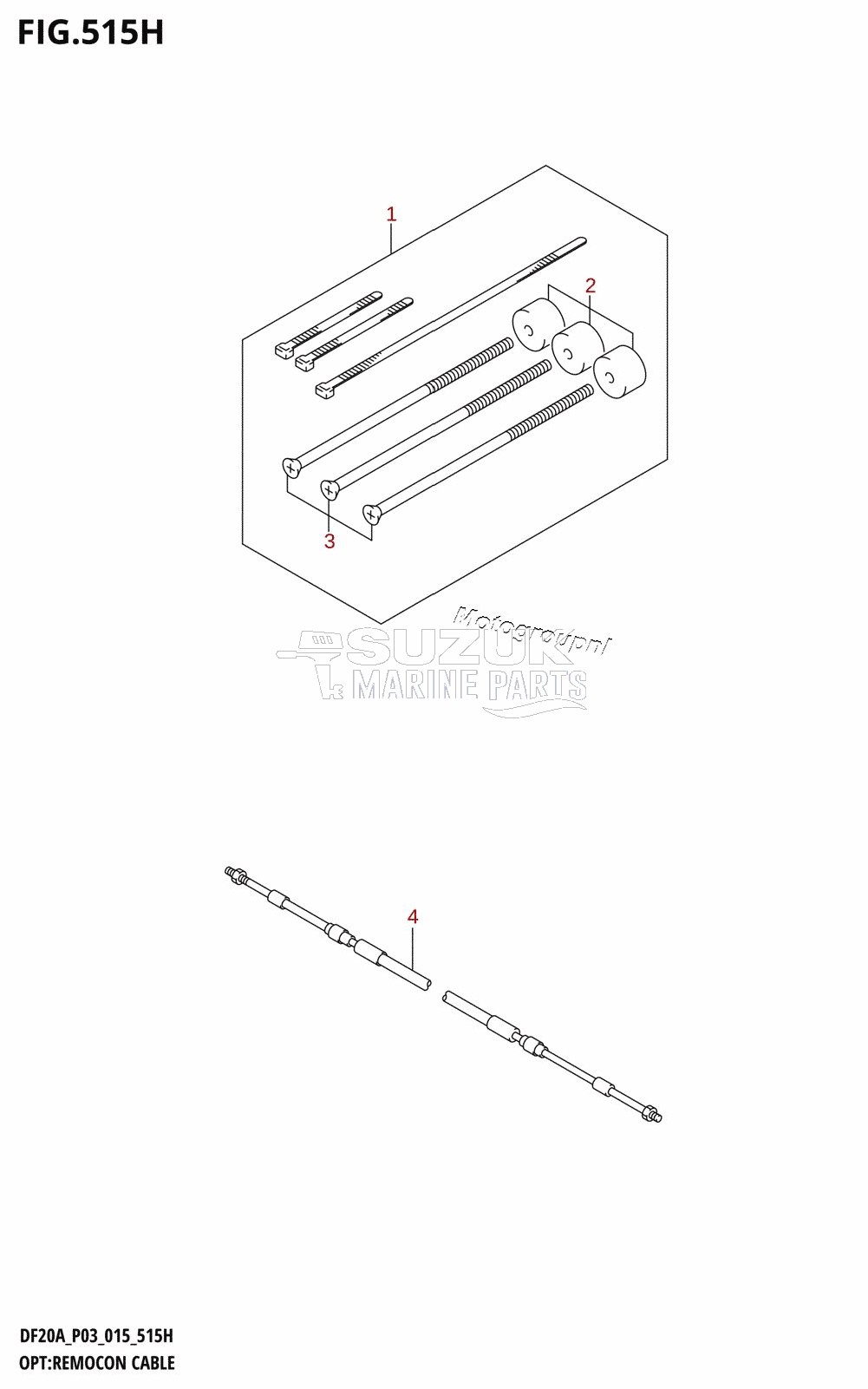 OPT:REMOCON CABLE (DF20AT:P03)