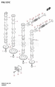 DF225Z From 22503Z-240001 (E11 E40)  2022 drawing CAMSHAFT ((DF225T,DF225Z):(020,021))