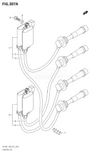 14001F-780001 (2007) 140hp E01 E40-Gen. Export 1 - Costa Rica (DF140TK7  DF140WTK7) DF140 drawing IGNITION COIL