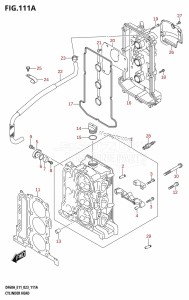 DF40A From 04003F-040001 (E01 E11)  2020 drawing CYLINDER HEAD ((020,021):(DF40A,DF40AQH,DF40ATH,DF50A,DF50ATH,DF50AVT,DF50AVTH))