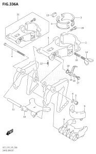 00252F-910001 (2019) 2.5hp P01-Gen. Export 1 (DF2.5) DF2.5 drawing SWIVEL BRACKET