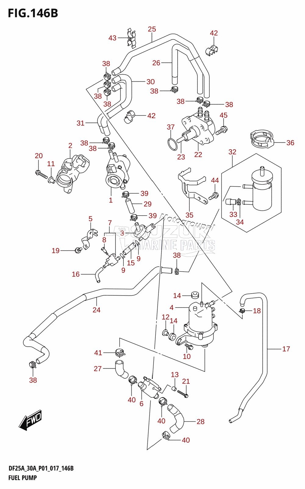 FUEL PUMP (DF25AR:P01)