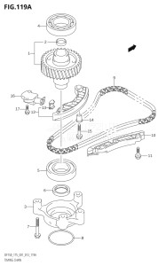 15002Z-310001 (2013) 150hp E01 E40-Gen. Export 1 - Costa Rica (DF150Z) DF150Z drawing TIMING CHAIN