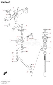 DF225Z From 22503Z-610001 (E03)  2016 drawing CLUTCH SHAFT (DF250Z:E03)