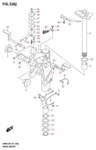 DF50A From 05003F-710001 (E01)  2017 drawing SWIVEL BRACKET (DF60AQH:E01)