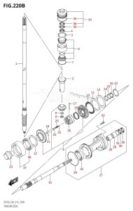 DF200 From 20002F-510001 (E03)  2015 drawing TRANSMISSION (DF200Z:E03)