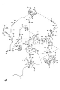 Outboard DF 20A drawing Fuel Pump