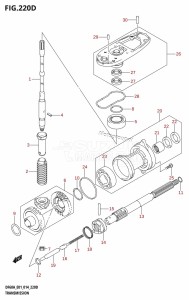 DF60A From 06002F-410001 (E01 E40)  2014 drawing TRANSMISSION (DF40AST:E34)