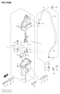 DF150AP From 15003P-040001 (E01 E03 E40)  2020 drawing FUEL VAPOR SEPARATOR (E01,E03,E11)