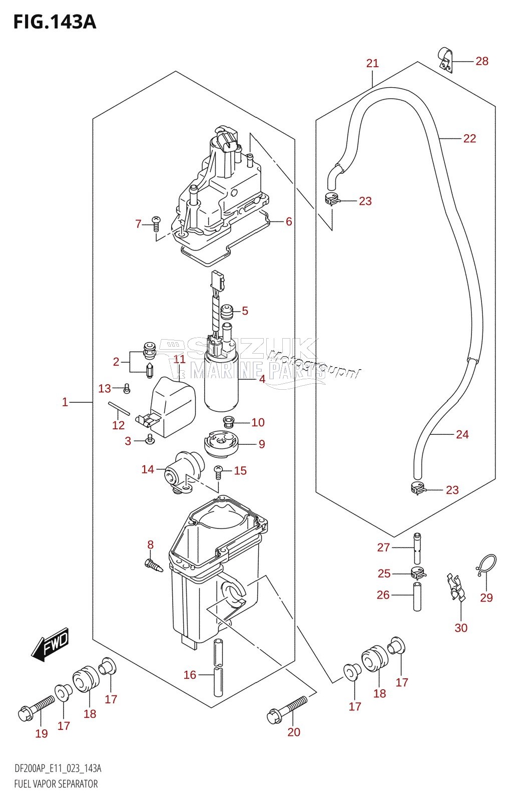 FUEL VAPOR SEPARATOR (E01,E03,E11)