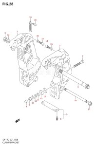 DF140 From 14001F-510001 (E01 E40)  2005 drawing CLAMP BRACKET