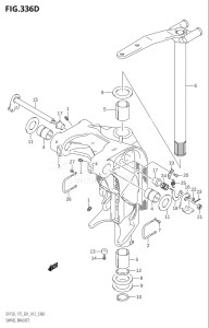 15002Z-210001 (2012) 150hp E01 E40-Gen. Export 1 - Costa Rica (DF150Z) DF150Z drawing SWIVEL BRACKET (DF150Z:E40)