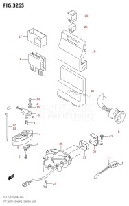 DF150 From 15002F-410001 (E01 E40)  2014 drawing PTT SWITCH /​ ENGINE CONTROL UNIT (DF175ZG:E40)