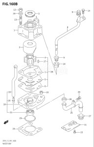 00992F-421001 (2004) 9.9hp P01-Gen. Export 1 (DF9.9K4) DF9.9 drawing WATER PUMP (K7,K8,K9,K10,011)