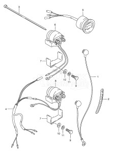 DT75TC From 07501-131001 ()  1991 drawing OPT : TRIM RELAY