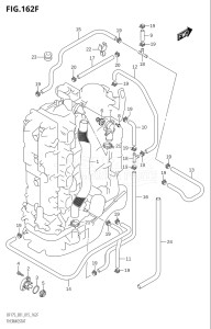 17502F-510001 (2005) 175hp E01 E40-Gen. Export 1 - Costa Rica (DF175T) DF175T drawing THERMOSTAT (DF150Z:E40)