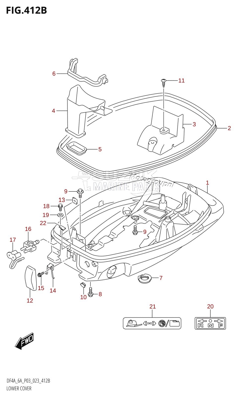 LOWER COVER (DF6A)