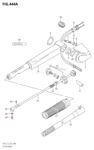 DT9.9 From 00991K-421001 (E13 E36)  2004 drawing TILLER HANDLE