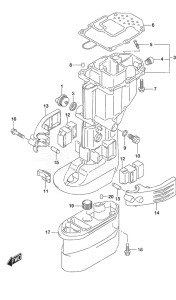 DF 9.9B drawing Drive Shaft Housing