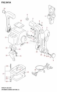 DF250Z From 25003Z-340001 (E11 E40)  2023 drawing OPT:REMOTE CONTROL ASSY DUAL (1)