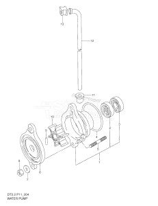 DT2.2 From 00222-510001 ()  2005 drawing WATER PUMP