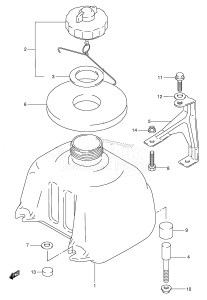 DT5 From 00503-030001 ()  1998 drawing FUEL TANK