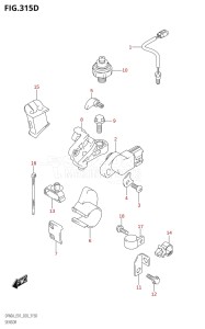 04003F-040001 (2020) 40hp E01-Gen. Export 1 (DF40A  DF40AQH  DF40ATH) DF40A drawing SENSOR (DF60AVT,DF60AVTH,DF40ASVT)