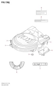 DF80A From 08002F-710001 (E03)  2017 drawing RING GEAR COVER (DF90ATH:E01)