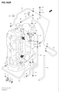 17502Z-410001 (2014) 175hp E01 E40-Gen. Export 1 - Costa Rica (DF175Z    DF175ZG) DF175ZG drawing THERMOSTAT (DF175Z:E40)